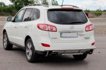 Hyundai Santa Fe 2 2006–2012 Zadnji zaščitni lok AK002-2 (nerjaveče jeklo) fotografija 2
