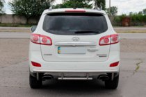Hyundai Santa Fe 2 2006–2012 Zadnji zaščitni lok AK002-2 (nerjaveče jeklo) fotografija 3