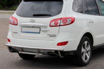 Hyundai Santa Fe 2 2006–2012 Zadnji zaščitni lok AK002-2 (nerjaveče jeklo) fotografija 4