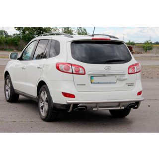 Zadnji zaščitni lok AK002-2 (nerjaveče jeklo) Hyundai Santa Fe 2 2006–2012 fotografija 2