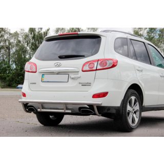Zadnji zaščitni lok AK002-2 (nerjaveče jeklo) Hyundai Santa Fe 2 2006–2012 fotografija 1