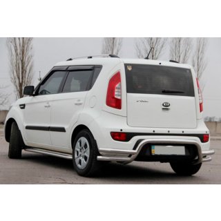 Zadnji zaščitni lok AK007-2 (nerjavno jeklo) Kia Soul II 2013–2018 fotografija 2
