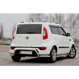 Zadnji zaščitni lok AK007-2 (nerjavno jeklo) Kia Soul II 2013–2018 fotografija 4