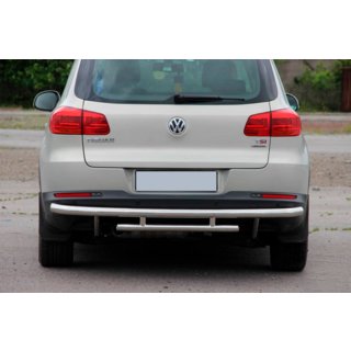 Zadnji zaščitni lok AK002-2 (nerjavno jeklo) Volkswagen Tiguan 2007–2016 fotografija 1
