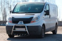 Renault Trafic 2001–2015 Sprednji zaščitni lok QT-Spec (nerj.) fotografija 3