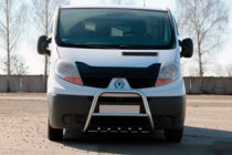 Opel Vivaro 2001–2015 Sprednji zaščitni lok QT-Spec (nerj.) fotografija 1