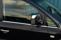 Volkswagen Caddy 2010–2015 Spodnja okenska letev (nerjavno jeklo) Spredaj, Carmos – turško jeklo fotografija 1