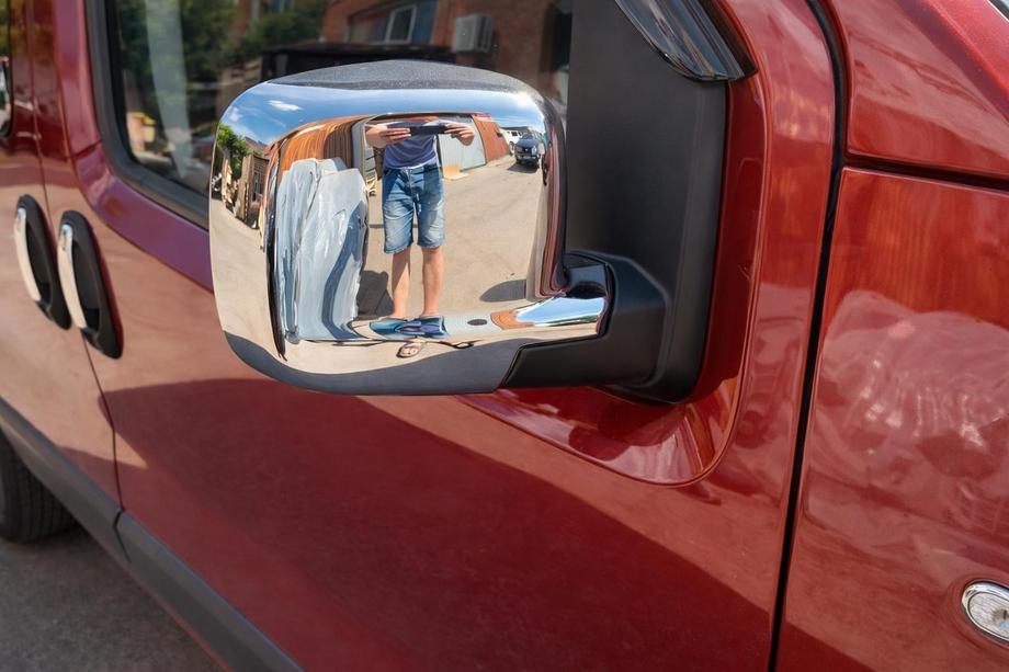 Fiat Fiorino/Qubo 2008–2024 Kromirani pokrovi ogledal – popolni (2 kosa) Image