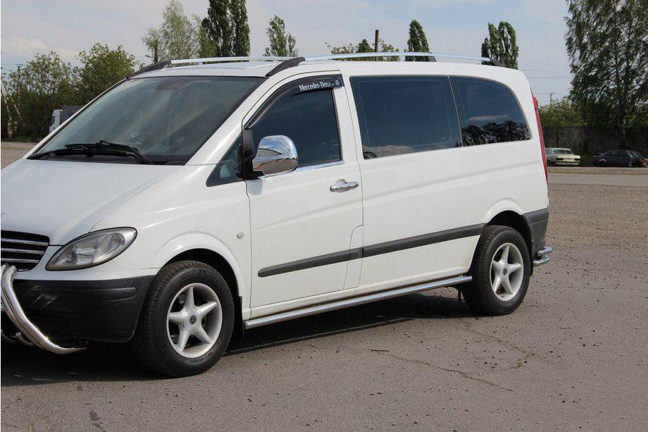 Mercedes Vito W639 2004–2014 Stranske cevi BB001 (2 kosa, nerjavno jeklo) d60, dolga medosna razdalja (L3) Fotografija 2