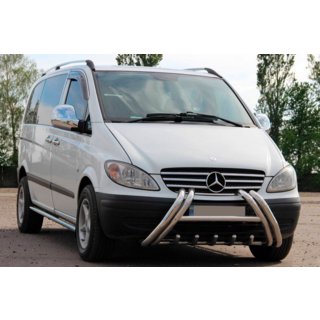 Prednji zaščitni lok (bullbar) Kelebek WT011 (nerjaveče jeklo) Mercedes Vito W639 2004–2014 fotografija 1