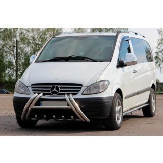 Prednji zaščitni lok (bullbar) Kelebek WT011 (nerjaveče jeklo) Mercedes Vito W639 2004–2014 fotografija 2