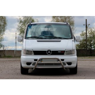 Sprednji zaščitni lok WT022 (nerjaveče jeklo) Mercedes Vito W638 1996–2003 fotografija 1