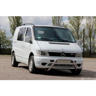 Sprednji zaščitni lok WT022 (nerjaveče jeklo) Mercedes Vito W638 1996–2003 fotografija 2