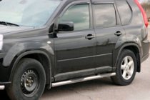 Nissan X-trail T31 2007–2014 Stranske cevi BB002 (2 kosa, inox) fotografija 1