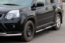 Nissan X-trail T31 2007–2014 Stranske cevi BB002 (2 kosa, inox) fotografija 2