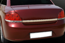 Fiat Linea 2006–2018 Okrasna letev za pokrov prtljažnika 2006-2012 (nerjaveče jeklo) fotografija 1