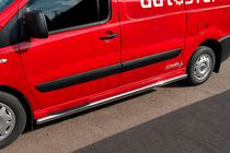Fiat Scudo 2007–2015 Bočne cevi BB002 (2 kosa, inox) 60 mm, kratka medosna razdalja fotografija 6