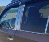 Volkswagen Amarok 2010–2022 Okenske okrasne letvice (4 trakovi, nerjaveče jeklo) Carmos - turško nerjaveče jeklo fotografija 5