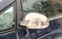 Volkswagen Sharan 1995–2010 Pokrovi ogledal 2004-2010 (2 kosa, nerjavno jeklo) OmsaLine - italijansko nerjavno jeklo fotografija 3