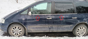 Volkswagen Sharan 1995–2010 Okenske obrobe (4 kosi, nerjavno jeklo) Carmos - turško nerjaveče jeklo fotografija 1