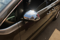 Volkswagen Sharan 2010–2023 Kromirani pokrovi vzvratnih ogledal (2 kosa, nerjaveče jeklo) Carmos - turško nerjaveče jeklo fotografija 3