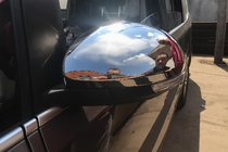 Volkswagen Sharan 2010–2023 Kromirani pokrovi vzvratnih ogledal (2 kosa, nerjaveče jeklo) Carmos - turško nerjaveče jeklo fotografija 1