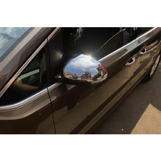 Kromirani pokrovi vzvratnih ogledal (2 kosa, nerjaveče jeklo) Volkswagen Sharan 2010–2023 fotografija 3