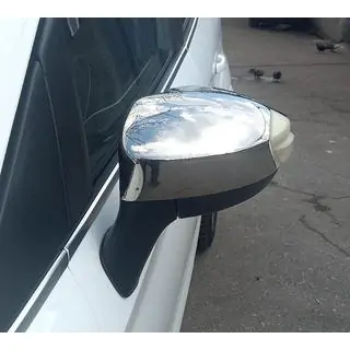 Kromirani pokrovi ogledal (2 kosa, nerjavno jeklo)