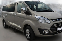 Ford Custom 2013–2022 Kromirani pokrovi ogledal (2 kosa, plastika) Carmos fotografija 3