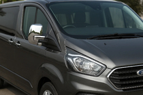 Ford Custom 2013–2022 Kromirani pokrovi ogledal (2 kosa, plastika) Carmos fotografija 1