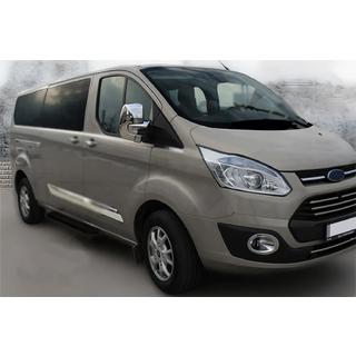 Kromirani pokrovi ogledal (2 kosa, plastika) Ford Custom 2013–2022 fotografija 3