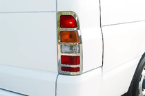 Ford Transit 2000–2014 Pokrovi zadnjih luči (2 kosa, nerjavno jeklo) fotografija 1