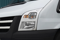 Ford Transit 2000–2014 Obrobe žarometov (2 kosa, nerjavno jeklo) fotografija 1