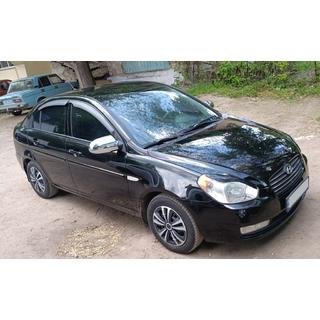 Kromirani pokrovi ogledal (2 kosa, plastika) Hyundai Accent 2006–2010 fotografija 2