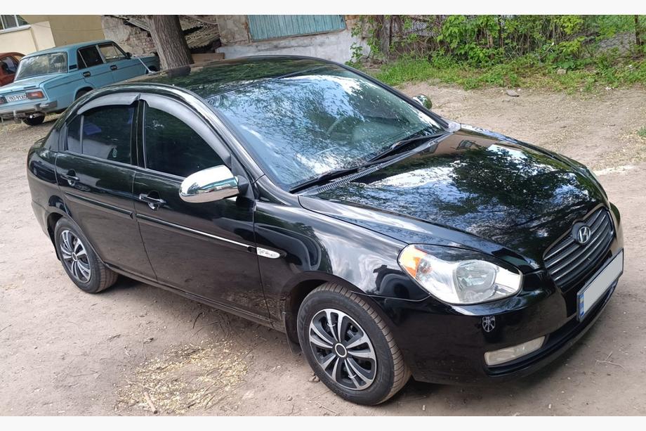Hyundai Accent 2006–2010 Kromirani pokrovi ogledal (2 kosa, plastika) Fotografija 2