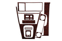 BMW serija 3 E30 1982–1994 Obloge armaturne plošče Aluminij fotografija 2