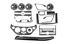 Chevrolet Aveo T250 2005–2011 Okrasne obloge armaturne plošče (veliki komplet) fotografija 3
