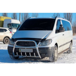 Sprednji zaščitni lok (bullbar) XL-WT025 (nerjaveče jeklo) Mercedes Vito W639 2004–2014 fotografija 2