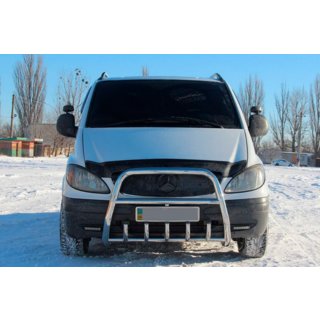 Sprednji zaščitni lok (bullbar) XL-WT025 (nerjaveče jeklo) Mercedes Vito W639 2004–2014 fotografija 3