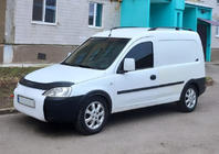 Opel Combo 2002–2012 Črne strešne vzdolžne letve Plastične pritrdilne noge fotografija 1