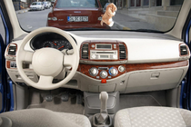 Nissan Micra K12 2003–2010 Obloge armaturne plošče Aluminij fotografija 1