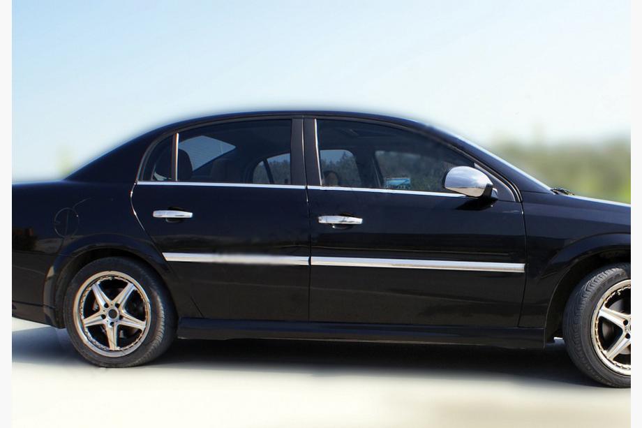 Opel Vectra C 2002–2008 Zunanja okenska obroba (4 kosi, inox) Fotografija 3