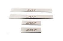 Peugeot 207 2006–2014 Zaščitne letve za pragove Carmos (4 kosi, nerjavno jeklo) fotografija 3
