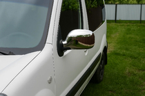 Renault Kangoo 1998–2008 Kromirani pokrovi ogledal (2004-2008, 2 kosa) fotografija 3