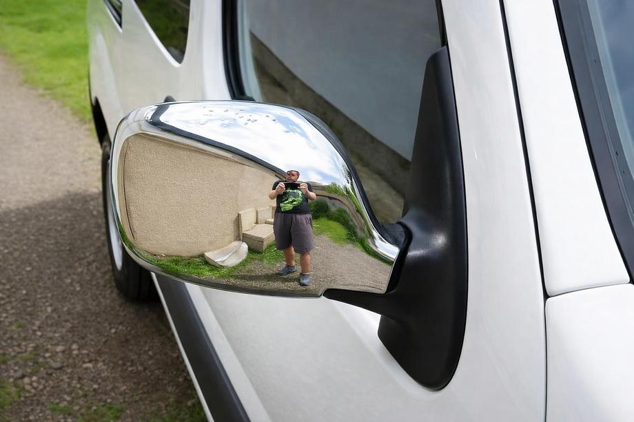 Renault Kangoo 1998–2008 Kromirani pokrovi ogledal (2004-2008, 2 kosa) Image