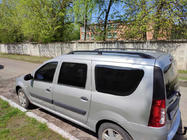 Renault Logan MCV 2005–2013 Črne strešne vzdolžne letve fotografija 2