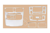 Toyota Avensis 2003–2009 Okrasni vložki za armaturno ploščo Small Aluminij fotografija 1
