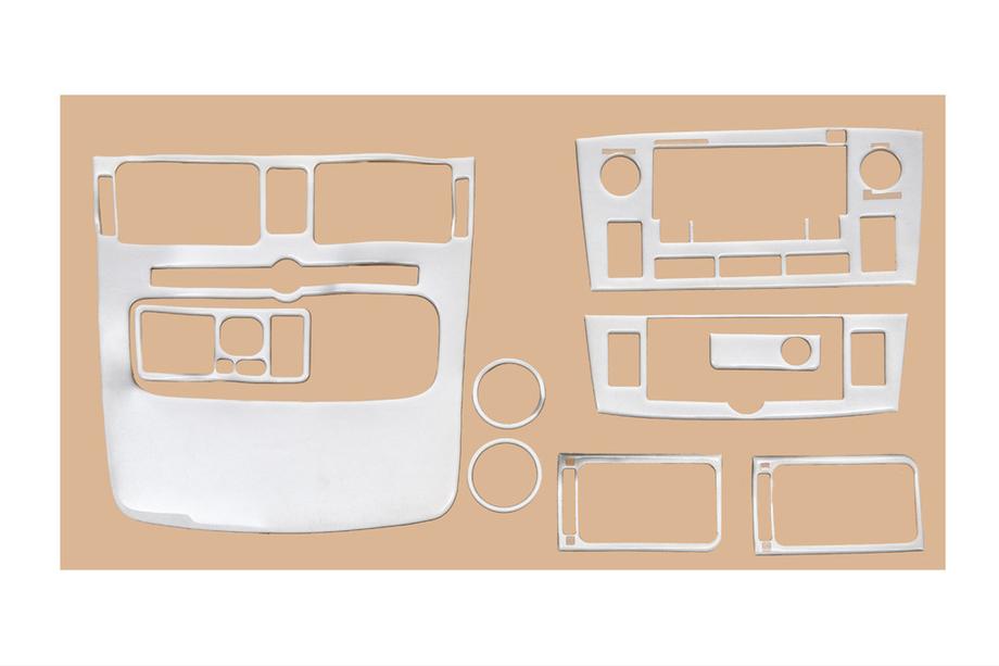 Toyota Avensis 2003–2009 Okrasni vložki za armaturno ploščo Small Aluminij Image