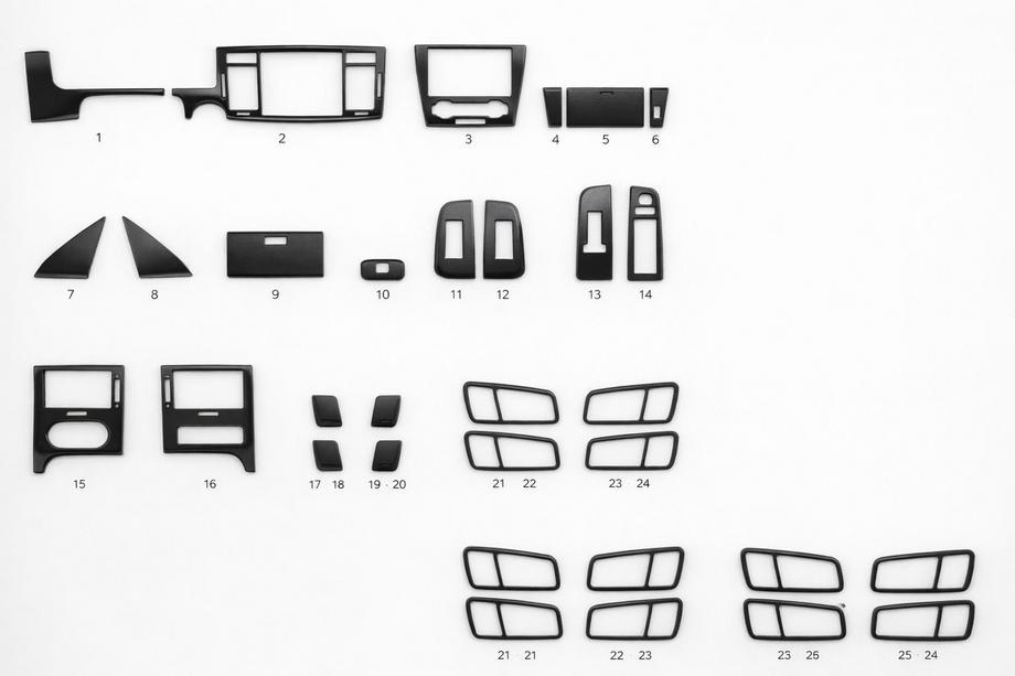 Chevrolet Epica 2006–2014 Notranje okrasne obloge (kit-1) Modra Image