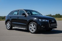 Audi Q3 2011–2019 Bočne stopnice Maya V2 (2 kosa, aluminij) fotografija 1